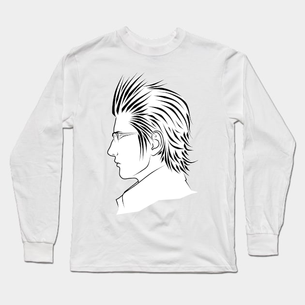 Ignis Scientia - White Base Long Sleeve T-Shirt by Anrui